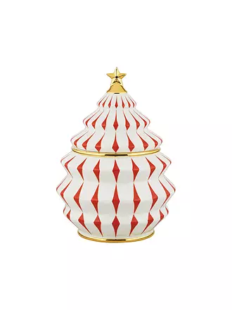 ALESSI | Weihnachts-Keksdose 2,1l DELIGHT Weiss/Rot | 